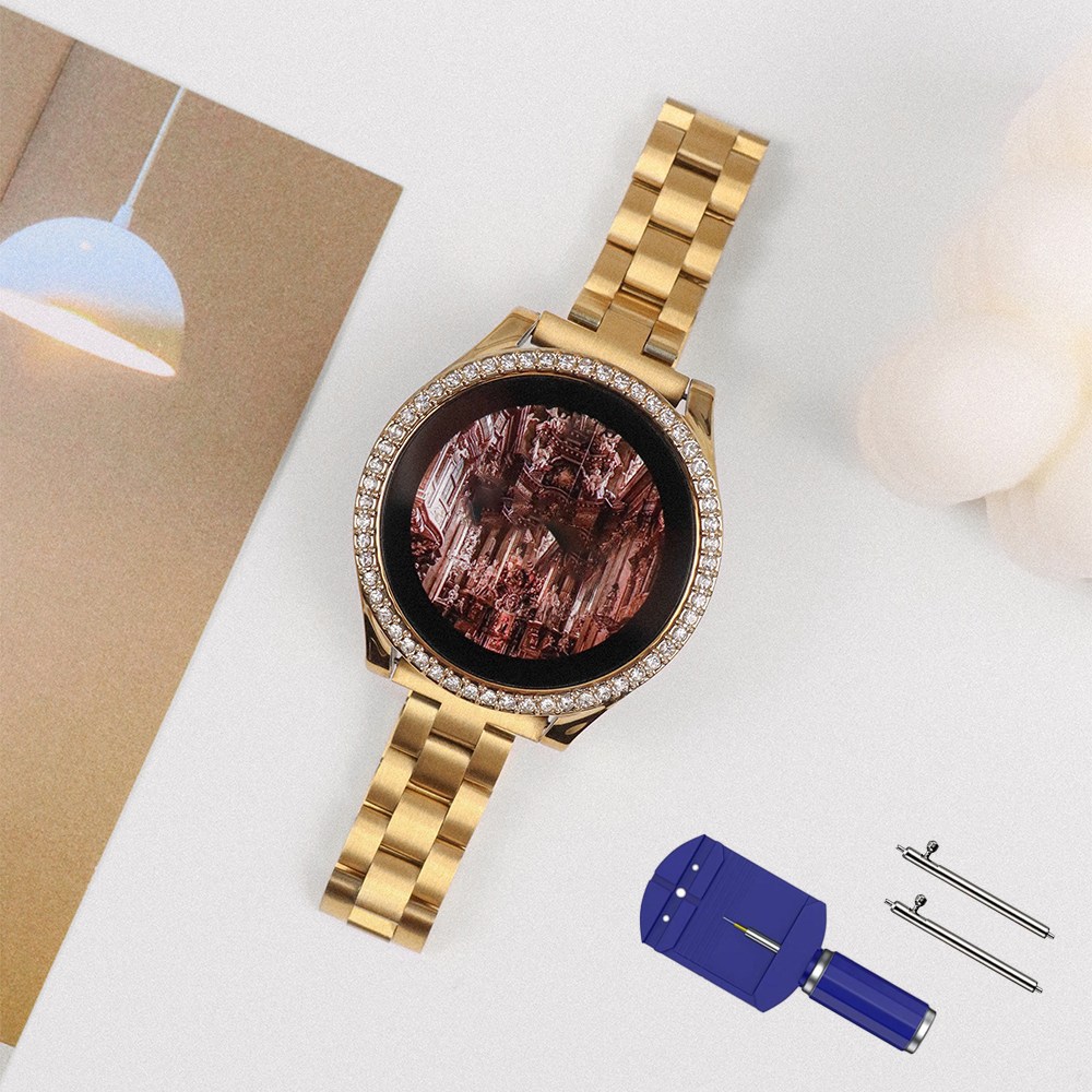 타임하우스 디먼트 갤럭시워치5 4 3 호환 라이트 슬림 3선 메탈 스트랩 밴드 시계줄+퀵 바네봉+돌돌이 16,900원