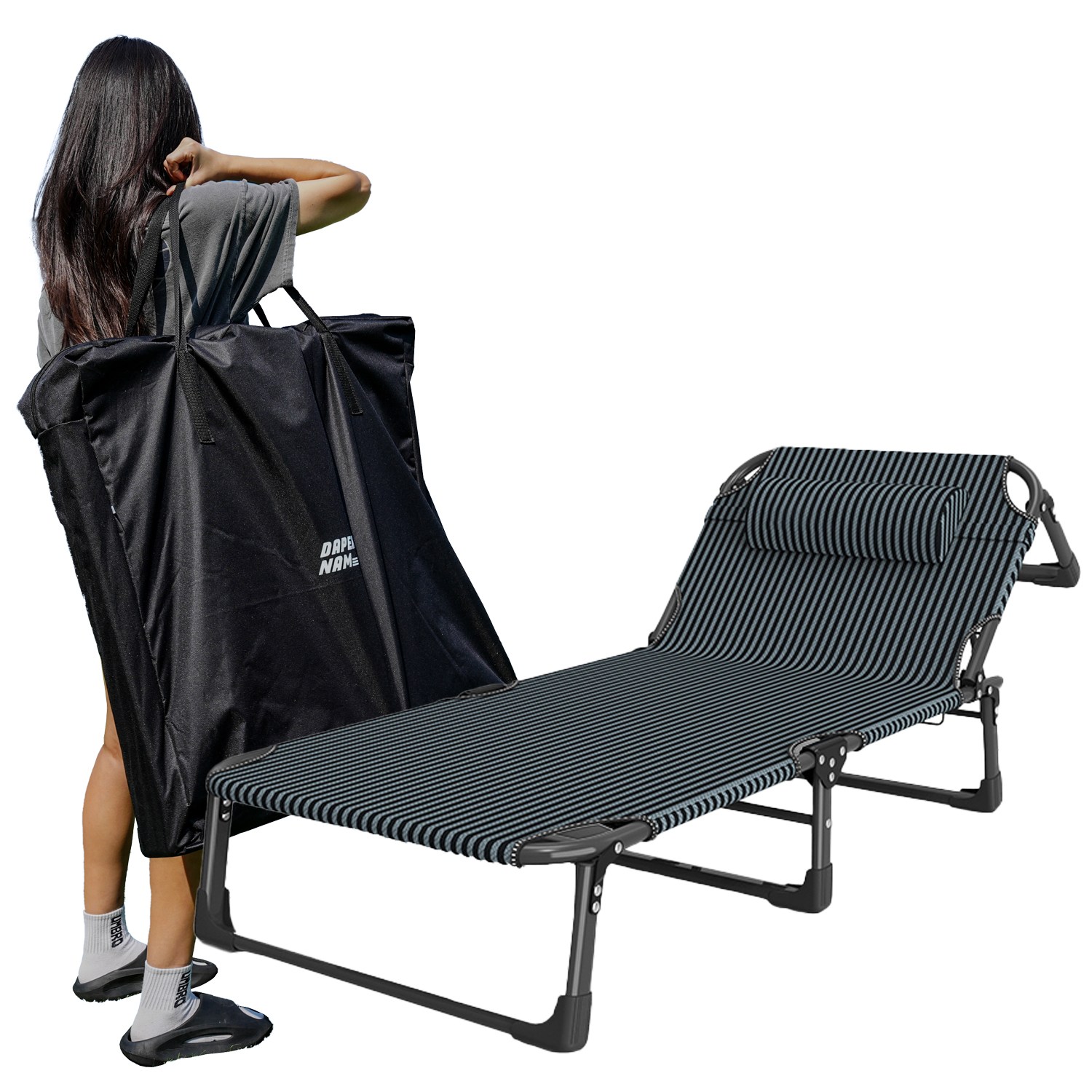 다퍼남 YATAK 각도조절 무설치 낮잠 접이식침대 + 보관가방 42,460원