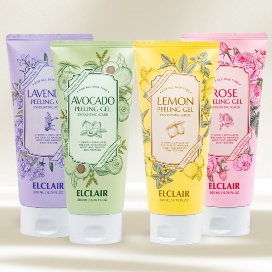 NEW 엘클레어 페이스+바디 필링젤 시즌2 4개세트 #스크럽#각질제거#피부저자극0.00#임상완료, 현재가 47,000원