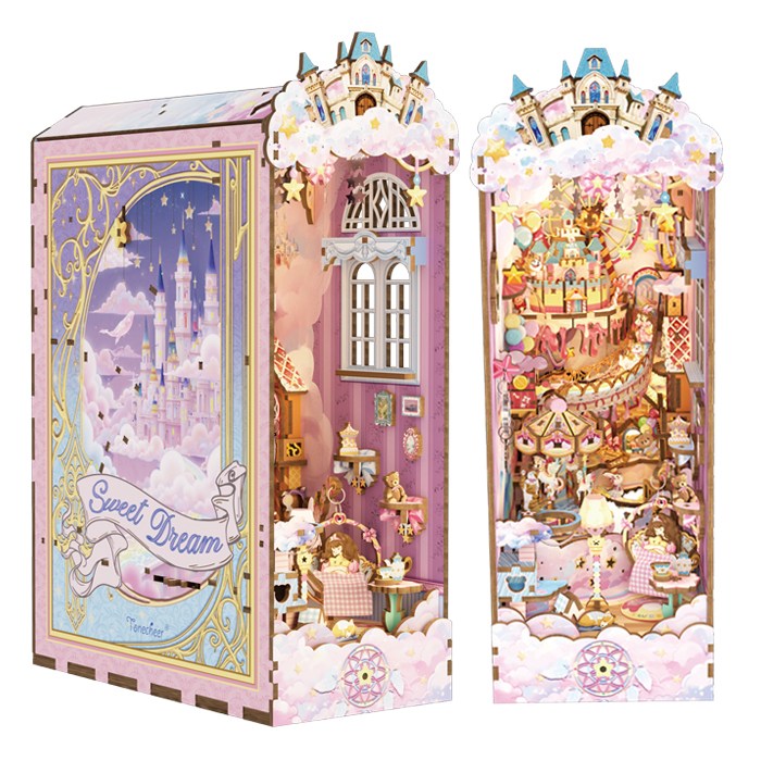 핸즈크라프트 DIY 미니어처 북엔드 북눅 스위트 드림, 핑크, 1개 56,000원