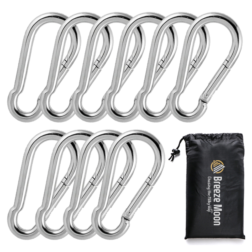 브리즈문 스테인레스 카라비너 10개 + 보관 파우치 세트 14,970원