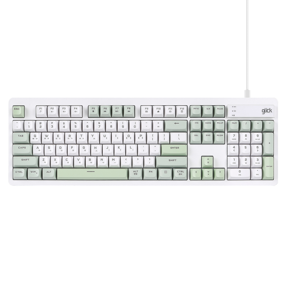지클릭커 OFFICEPRO 사일런스 M RGB 무소음 유선 방수 키보드 104 18,900원