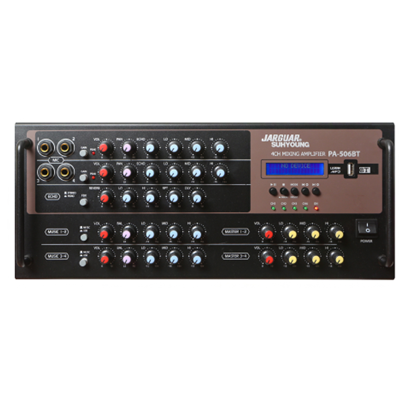 JARGUAR 쟈가앰프 PA-506BT 노래방앰프 4채널앰프 블루투스앰프 720W 업소용앰프, PA-506BT 420,000원
