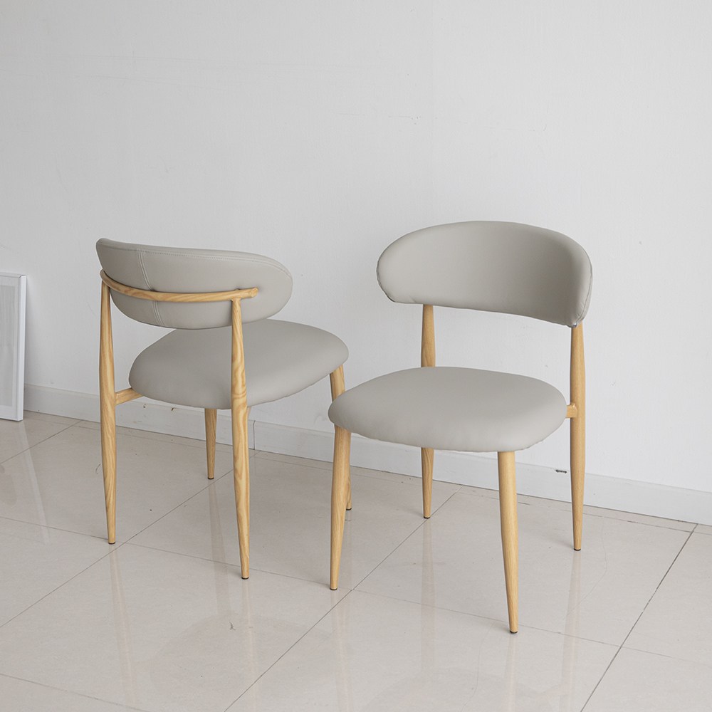 트리몬 어반오크 PU 의자, 1개, 아이보리 베이지 58,900원