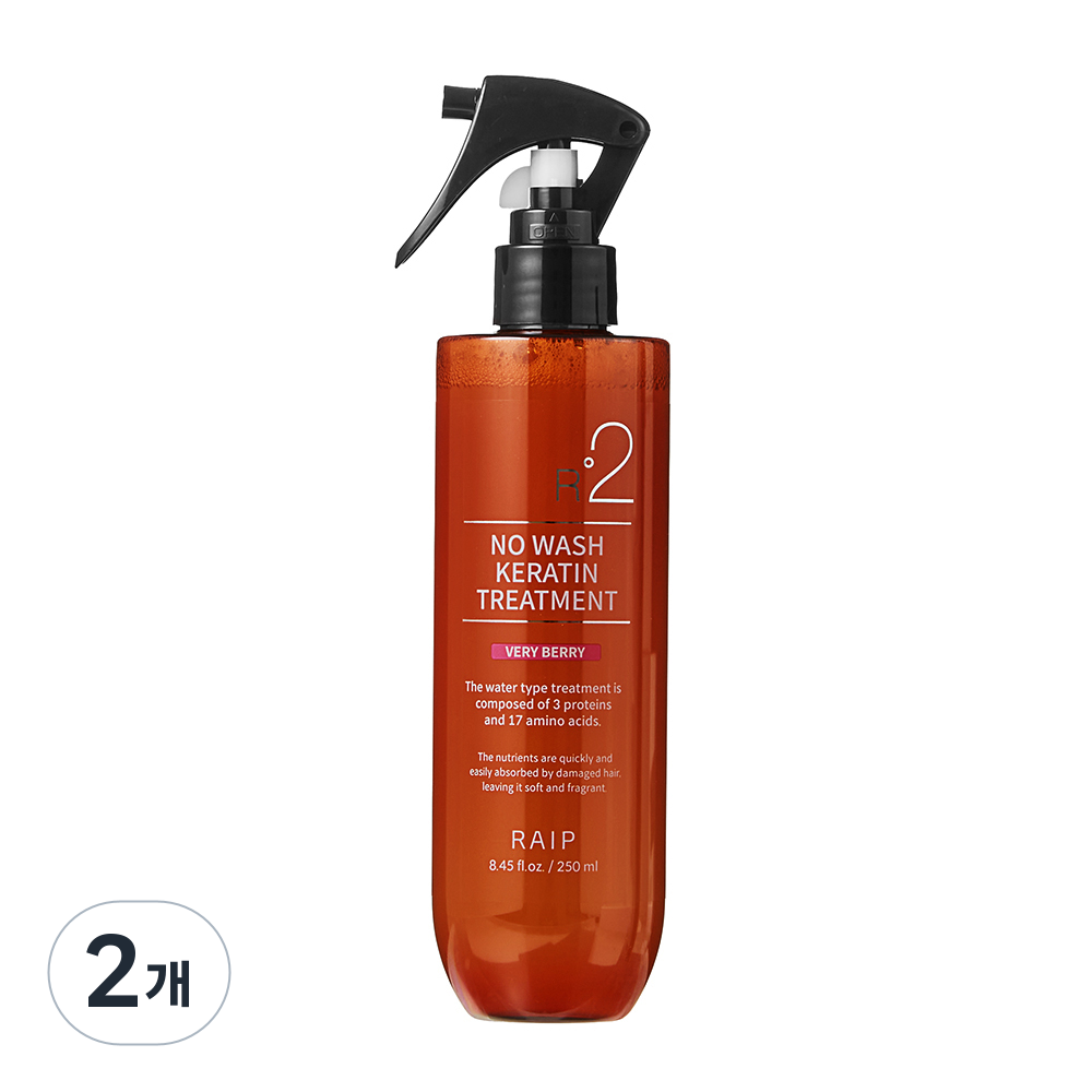 라입 R2 노워시 케라틴 트리트먼트 베리베리, 2개, 250ml 15,900원