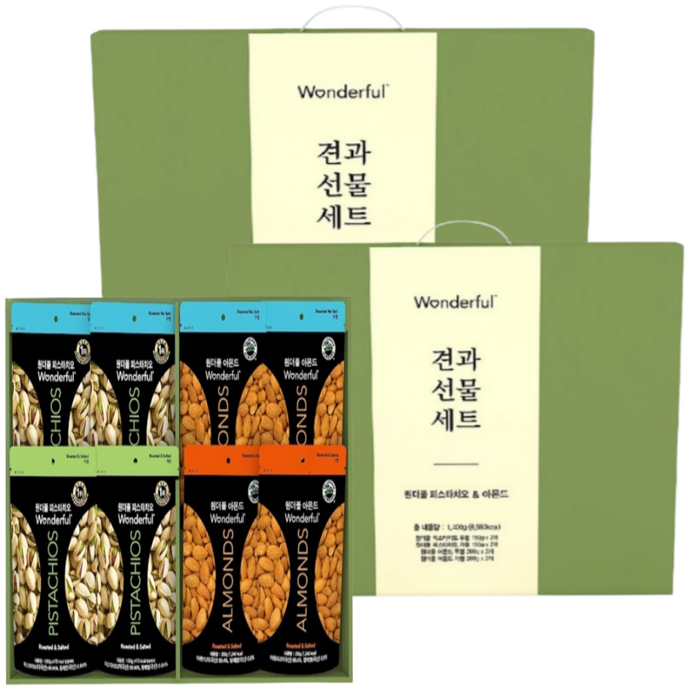 원더풀 코스트코 추석 견과선물세트 1,400g, 2세트 82,800원
