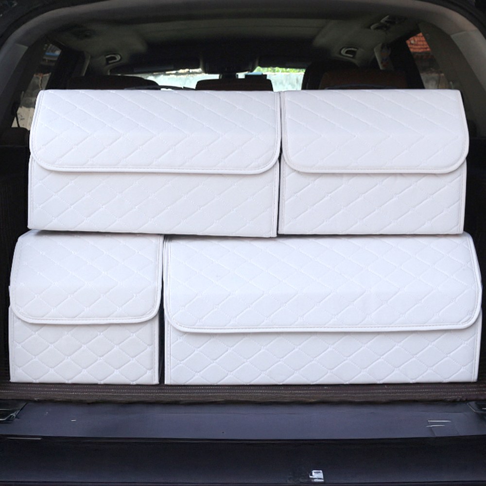 [5시건 당일배송] 2026 FOOI 화이트 차량용 트렁크 수납함 대형 접이식 깔끔한 정리함, 화이트 38,390원