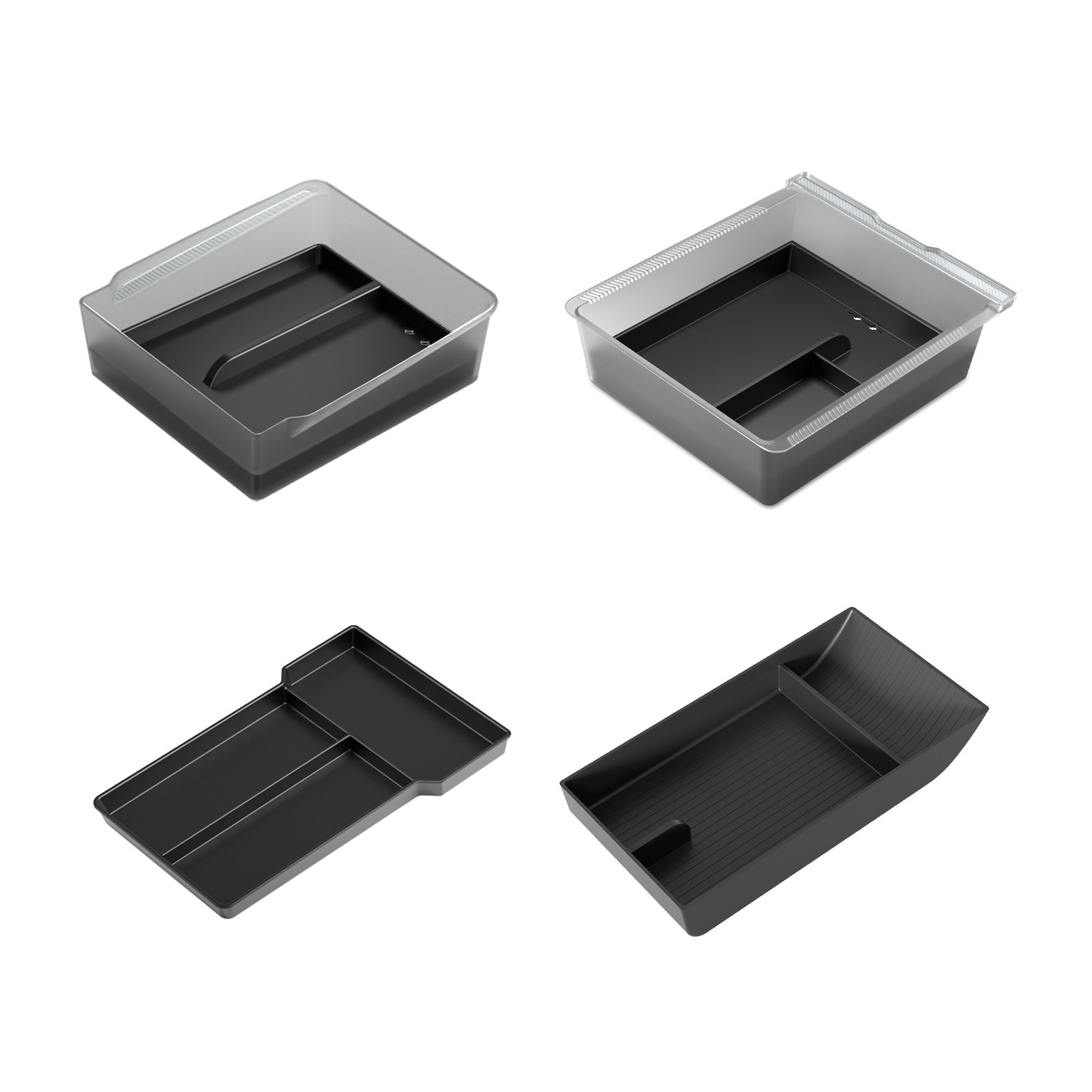 Vihimai 테슬라 모델Y 주니퍼 모델3 하이랜드 전용 팔걸이 상자 및 센터 콘솔 보관 상자, 팔걸이 상자 및 센터 콘솔 보관 트레이.4인1 세트, Model Y Juniper스모키 투명 색상 37,700원