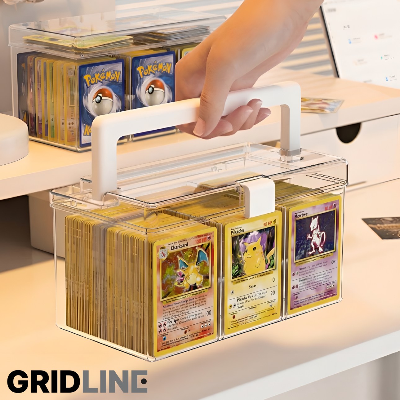 그리드라인 먼지제로 손잡이있는 포토카드 수납함 칸막이 분리형 12,500원