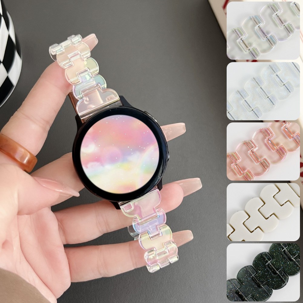 오르몽트 갤럭시워치 클라우드 오로라 스트랩 밴드 시계줄 7 6 클래식 5 4 3 프로 액티브2 홀로그램, 투명-실버버클, 1개 13,800원