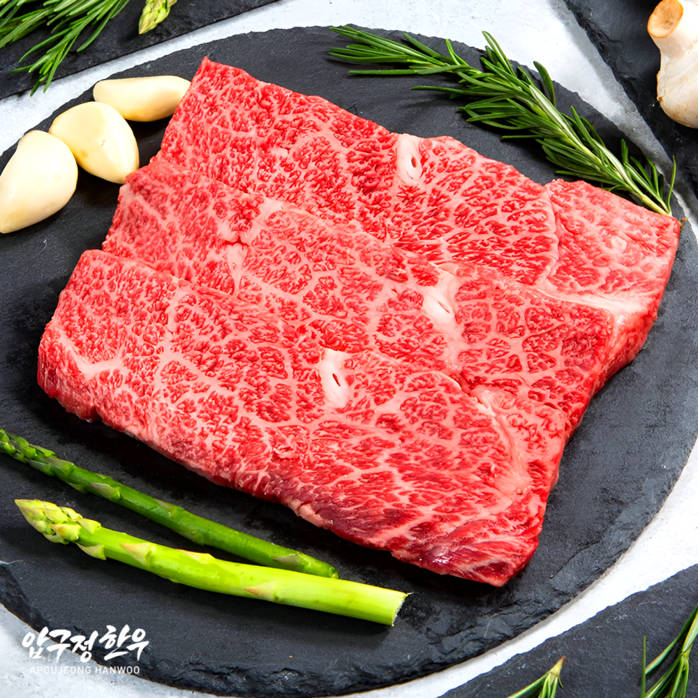 [3+1증정] 압구정한우 1++ 한우 살치살 1kg (200gx5팩) 냉장 구이용 스테이크 특수부위 마블링 꽃살치 국내산 투뿔 마장동 정육 프리미엄 바베큐 캠핑 홈파티 소고기, 200g, 5개 269,900원