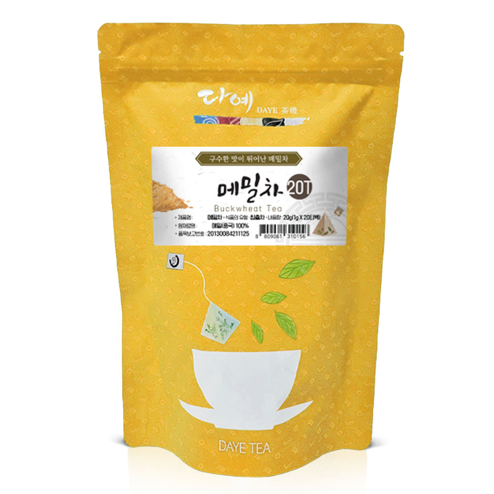 [본사직영] 다예 맛있는 100% 메밀차 20티백 생분해 삼각티백 26,150원