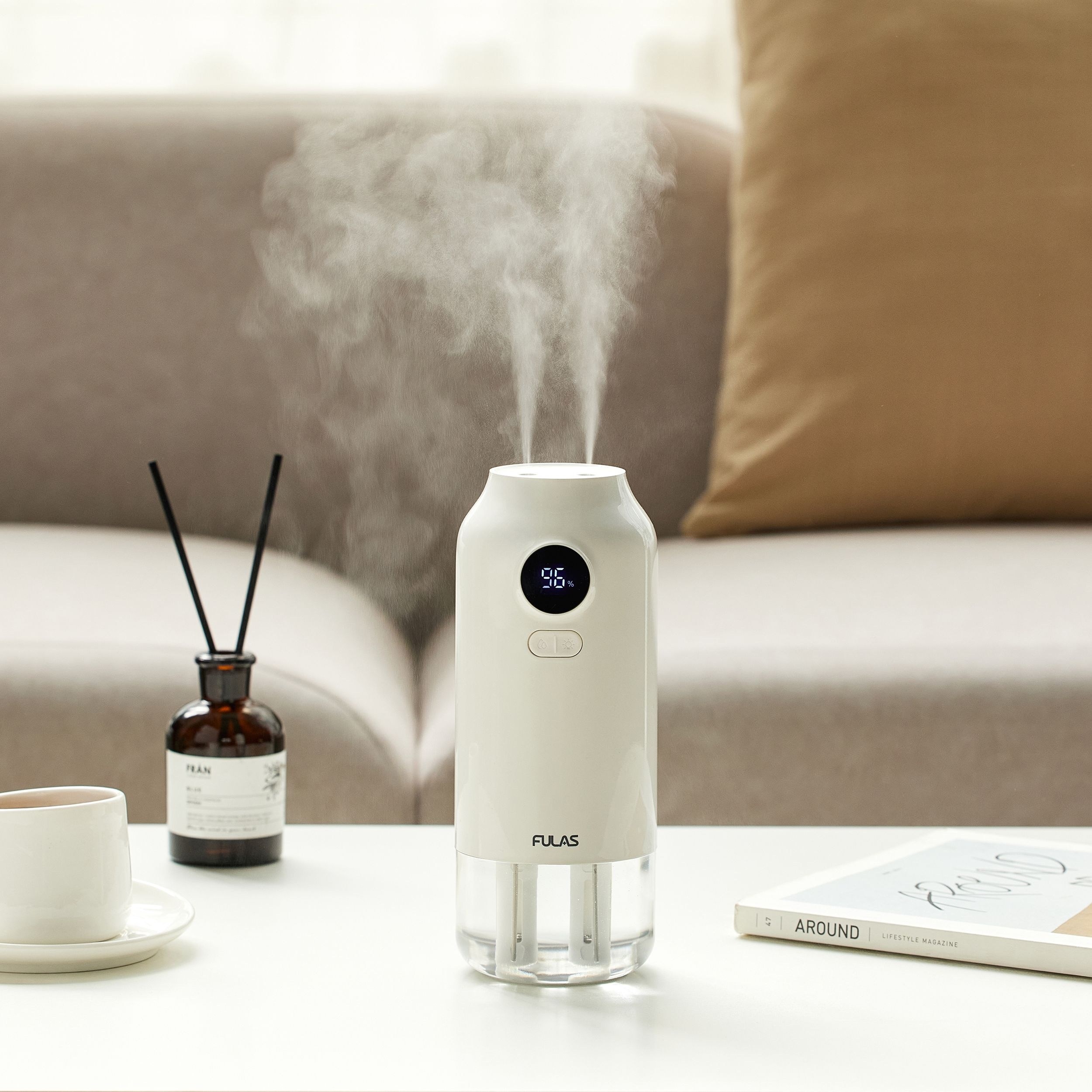 [26년 신제품]풀라스 UV 살균 초음파 대용량 무선 미니 가습기 73,800원