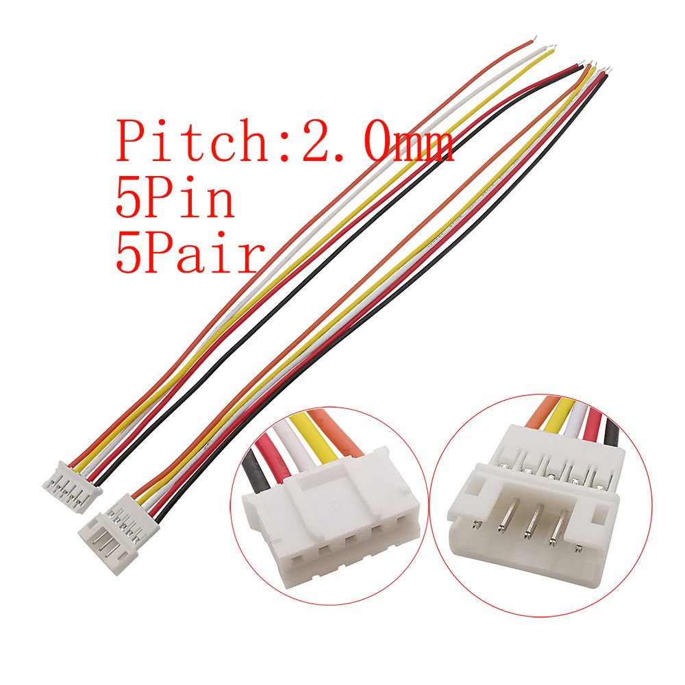 10Pcs JST PH 2 0mm 피치 2/3/4/5/6 핀 수 플러그/PH2 0 암 터미널 소켓 와이어 케이블 커넥터 26AWG 20CM 9,700원