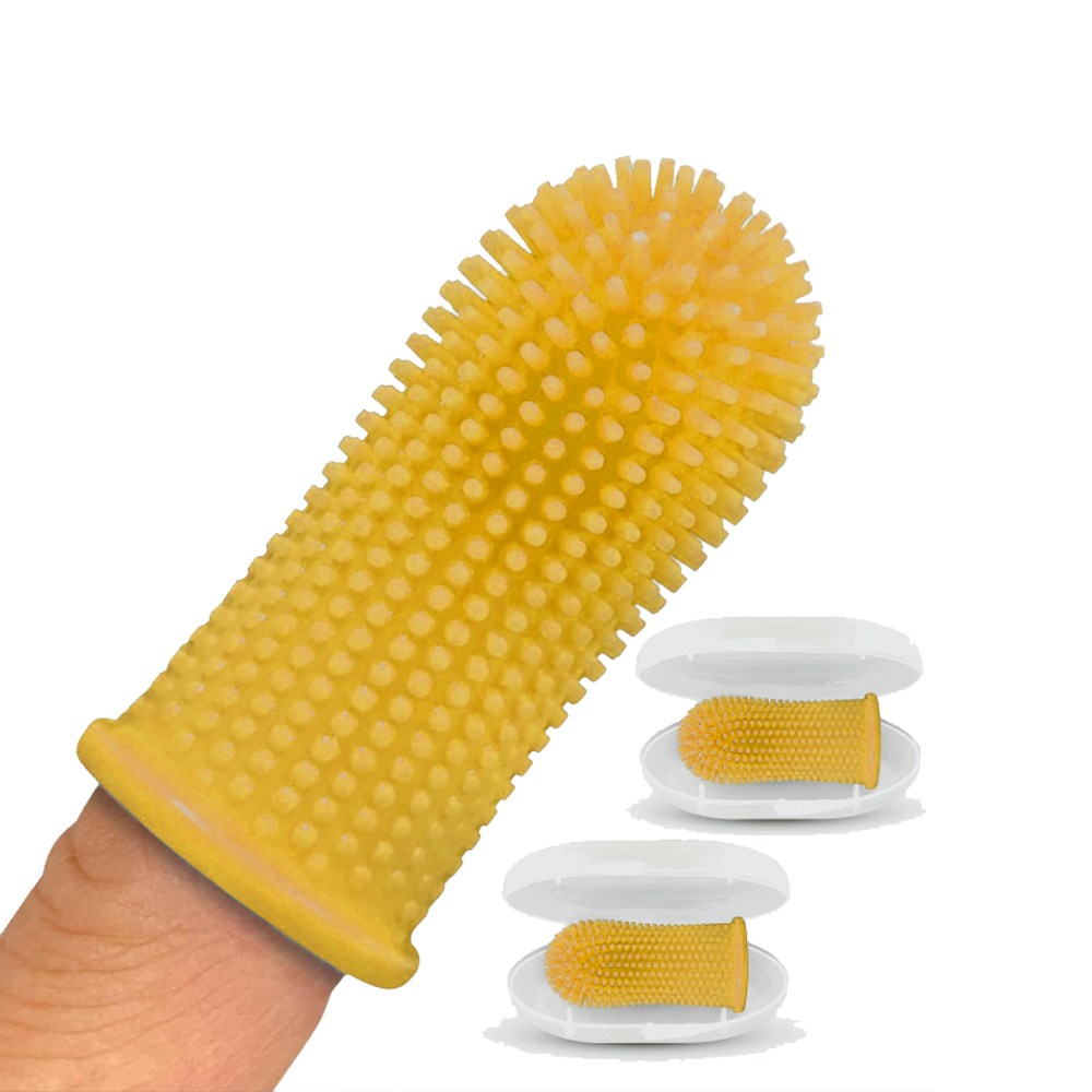 유즈펫 360도 실리콘 손가락 강아지 칫솔 4p 세트 6,500원