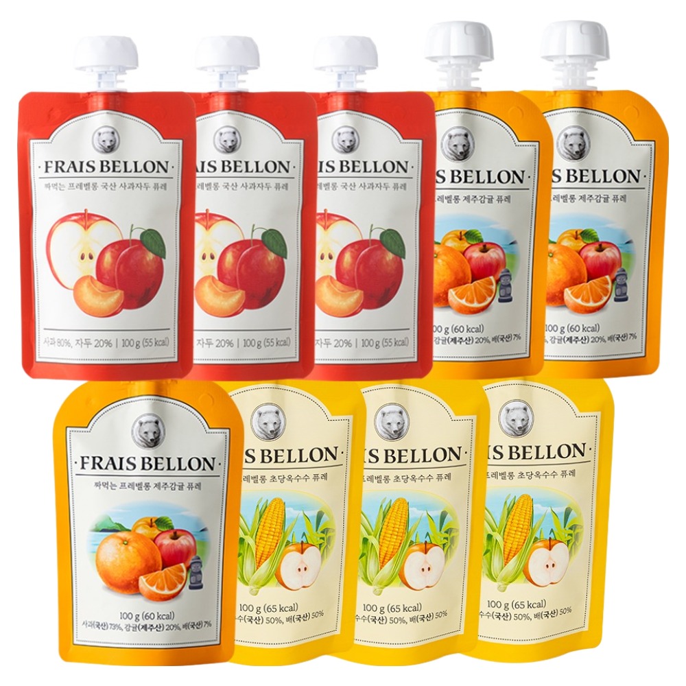 프레벨롱 국산 짜먹는 과일퓨레 9팩 29,700원