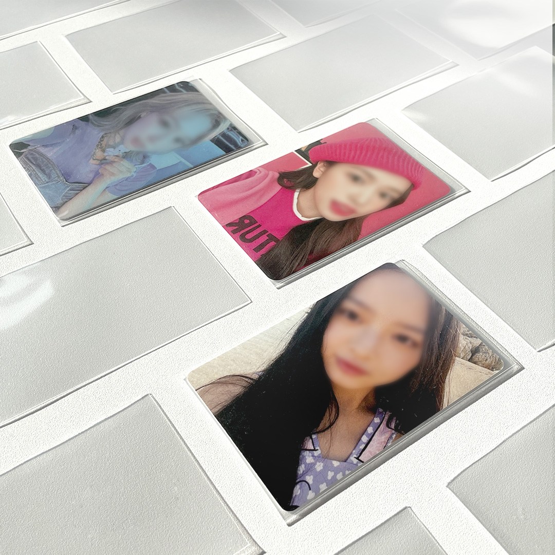 푸꾸푸꾸 포토카드 투명 하드 슬리브 50매, 1개 5,800원