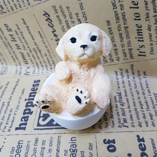 수제몰드 컵 미니리트리버(2D) 15,000원