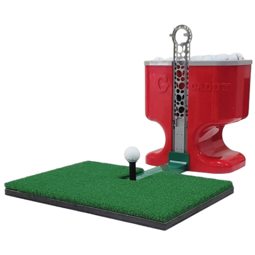 드라이버샷용 및 아이언샷용 매트가 포함된 전기, 배터리, 페달없이 자동으로 볼이 공급되는 특허제품인 무동력 오토티업기 골프공공급기 골프스윙연습기 골프캐디기 - 그레비티캐디, 원컬러, 1개 179,900원