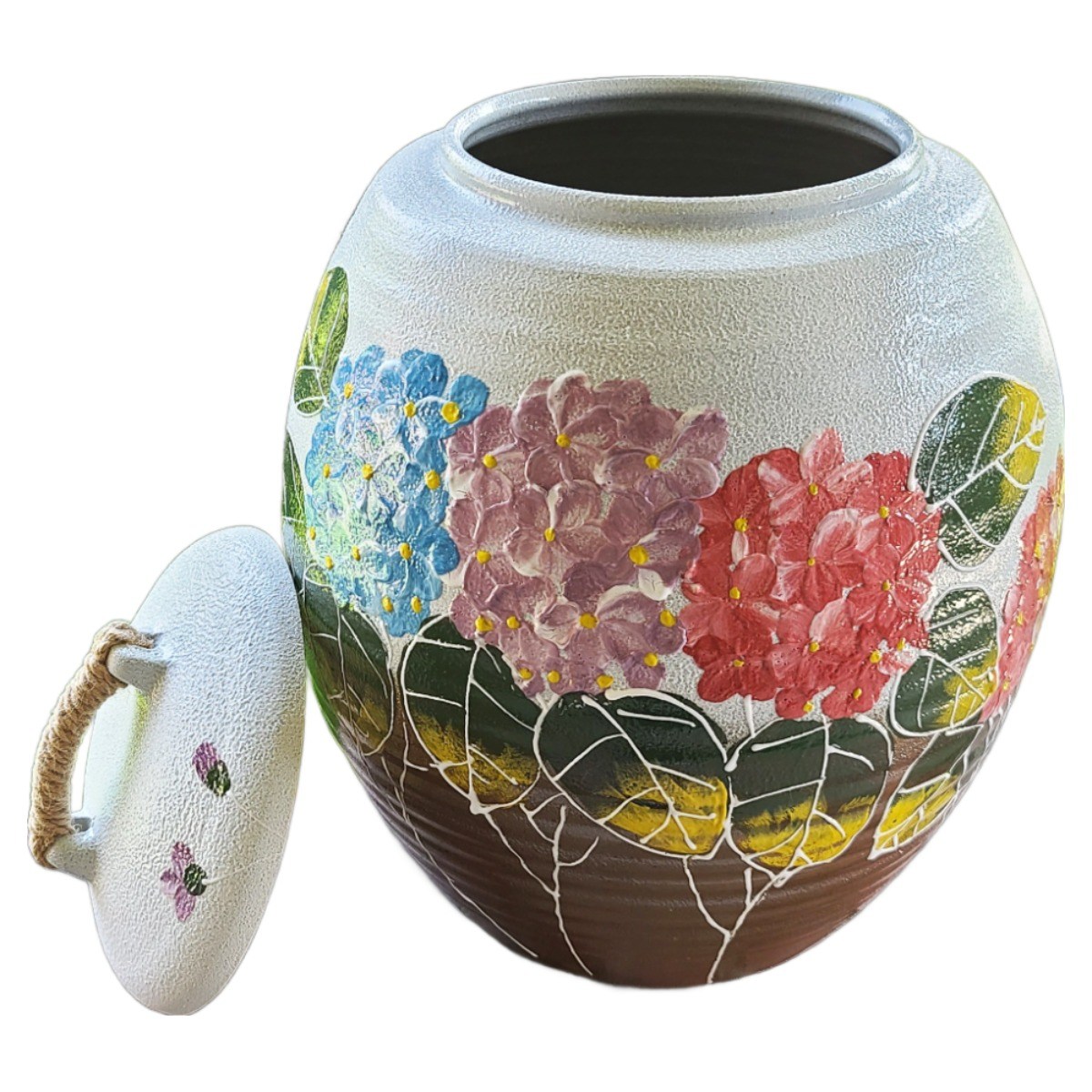 수국 20kg 쌀독 분청투톤 항아리형 90,000원