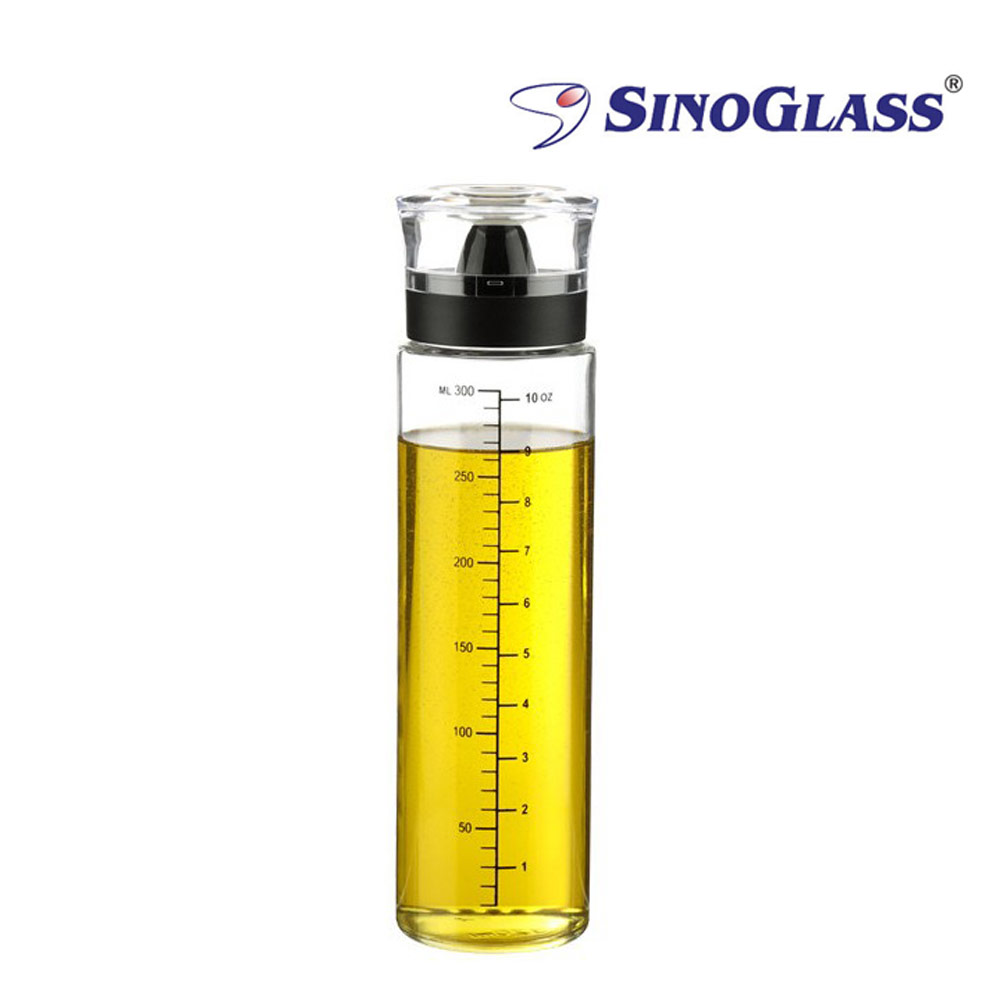 시노글라스 오일 원형 실리콘 실린더형 오일병 320ml 1P양념병기름병소스통양념통 4,700원