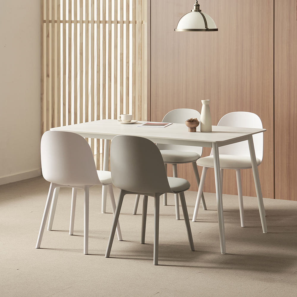 보니애가구 포지타노 포셀린 세라믹 식탁세트 1200 + 의자 세트 4인용 방문설치 239,000원