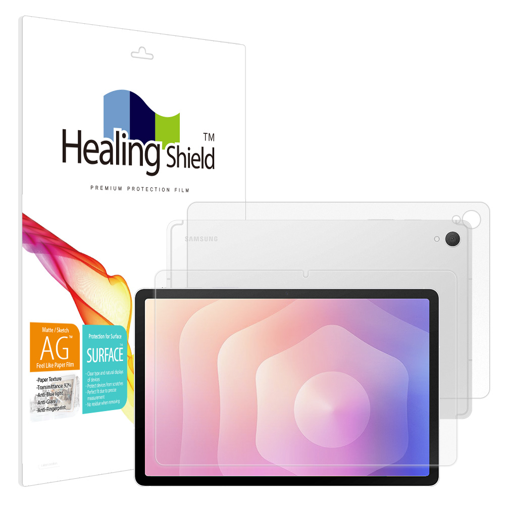 힐링쉴드 갤럭시탭S11 항균 종이질감 블루라이트차단 액정보호필름1매 후면1매 32,220원