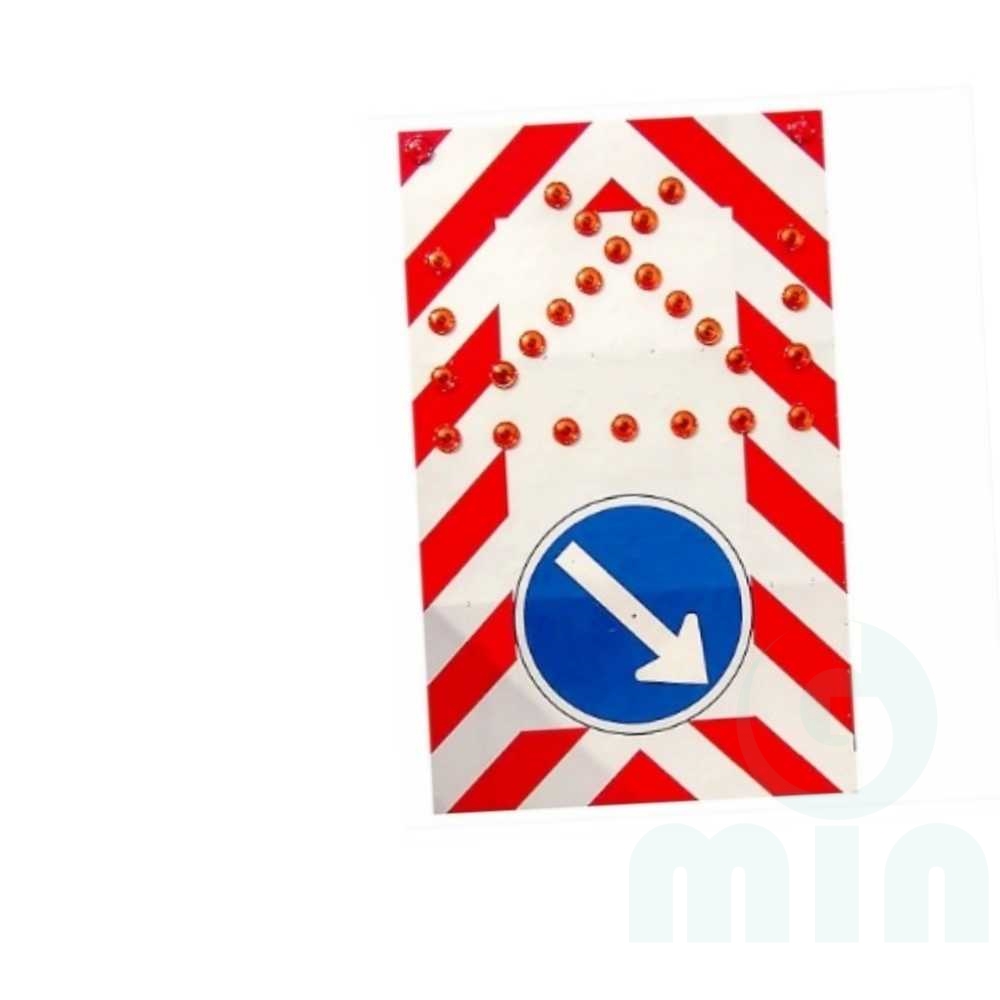 굿마인드 LED 점멸 우회 싸인보드 900X1800 쏠라24시간용 교통안내표지판 화살표표지판, 1개 745,800원