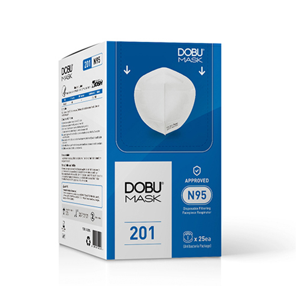 [도부마스크][국내생산 N95마스크][미국인증] 25매, 25매, 1개, 화이트 10,170원