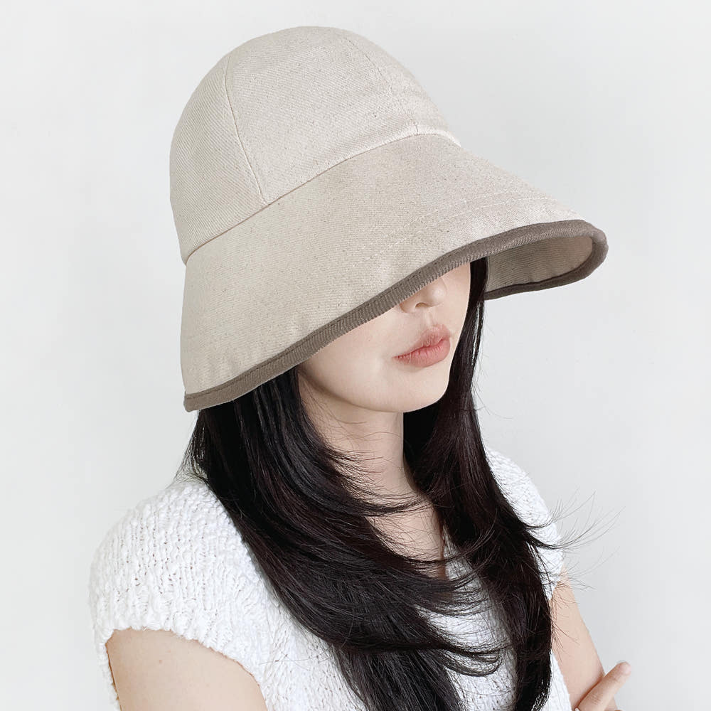 씨엘투 사계절 린넨 여성 자외선차단 챙넓은 와이어 벨크로 벙거지모자 버킷햇 20,900원