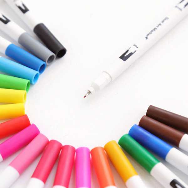 (애플북) 민화 트윈 사인펜 36색 세트 색칠공부 21,800원