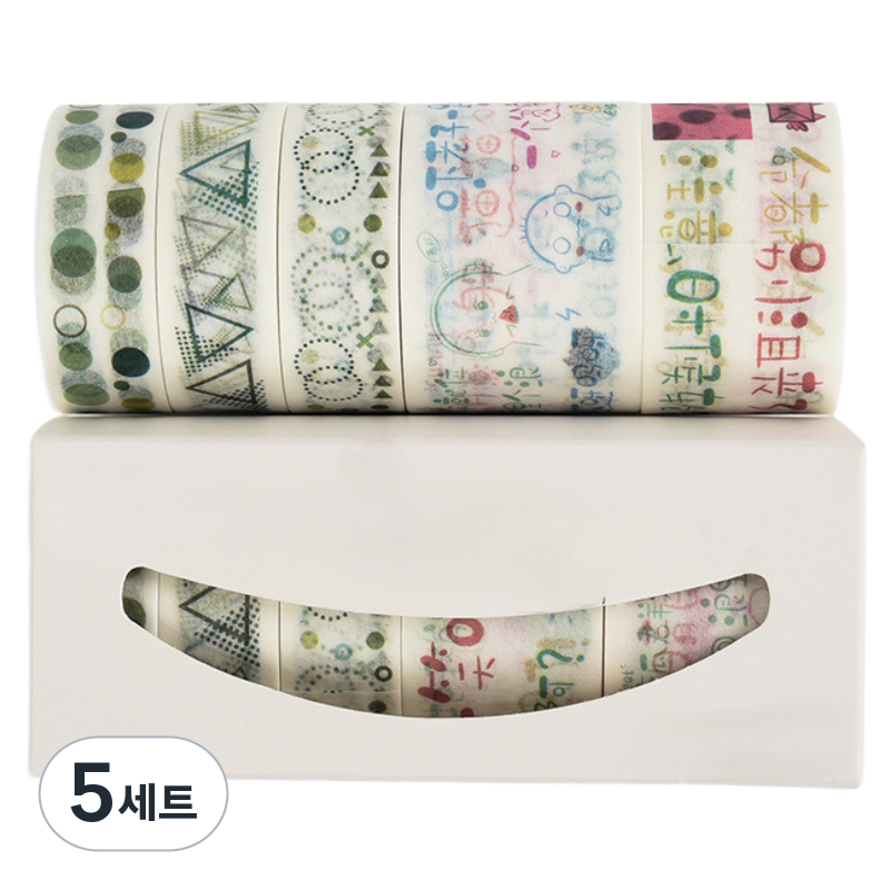 베네블 DIY 데코 다꾸 꾸미기 마스킹테이프 6종 + 케이스 세트, 웨이브, 5세트 49,500원