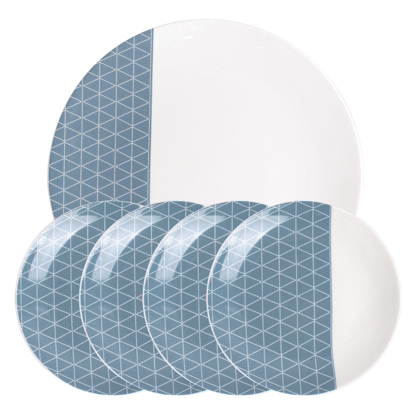 한국도자기 아름 뷔페 접시세트, 1세트, 접시 16.5cm 4p + 접시 27cm, 블루 70,500원