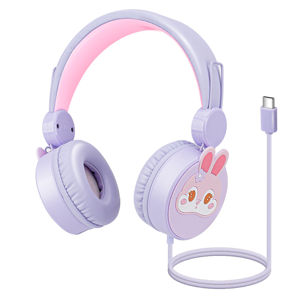 코시 어린이 청력보호 C타입 토끼 헤드폰, HP4099C, 연보라 24,800원