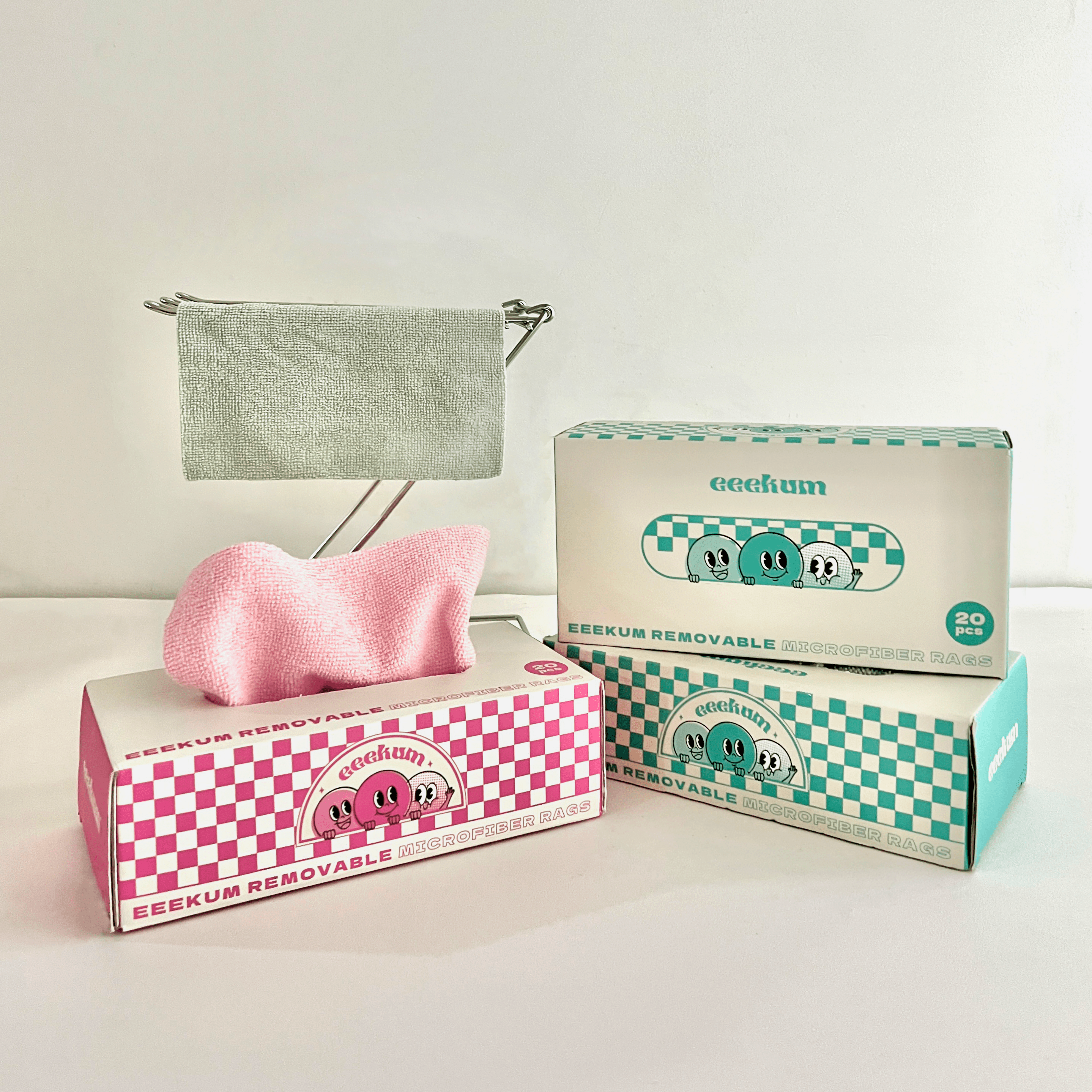 이끔 극세사 타올 행주 뽑아쓰는 세차 다용도 민트 9,900원