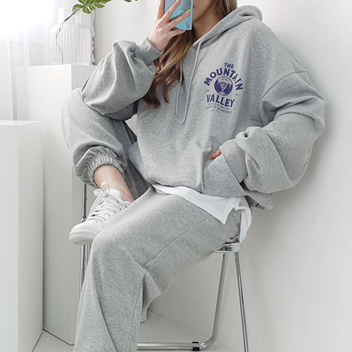 마운틴 후드 스웨트 셋업 //조거 면 간절기맨투맨 츄리닝세트 트레이닝복 빅사이즈 오버사이즈 오버핏 루즈핏 35,900원