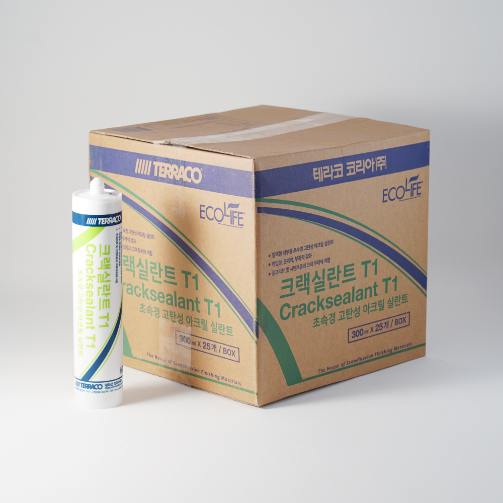 반장창고 테라코 크랙실란트 T1 초속경 고탄성 실리콘 1BOX 크랙 균열 보수 77,000원