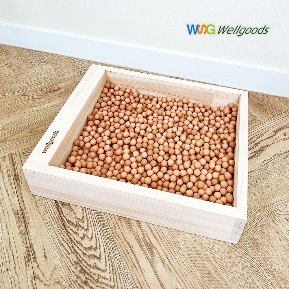 웰굿즈 편백나무 황토볼 발지압기 발마사지기 혈액순환 맨발걷기 5KG 99,000원