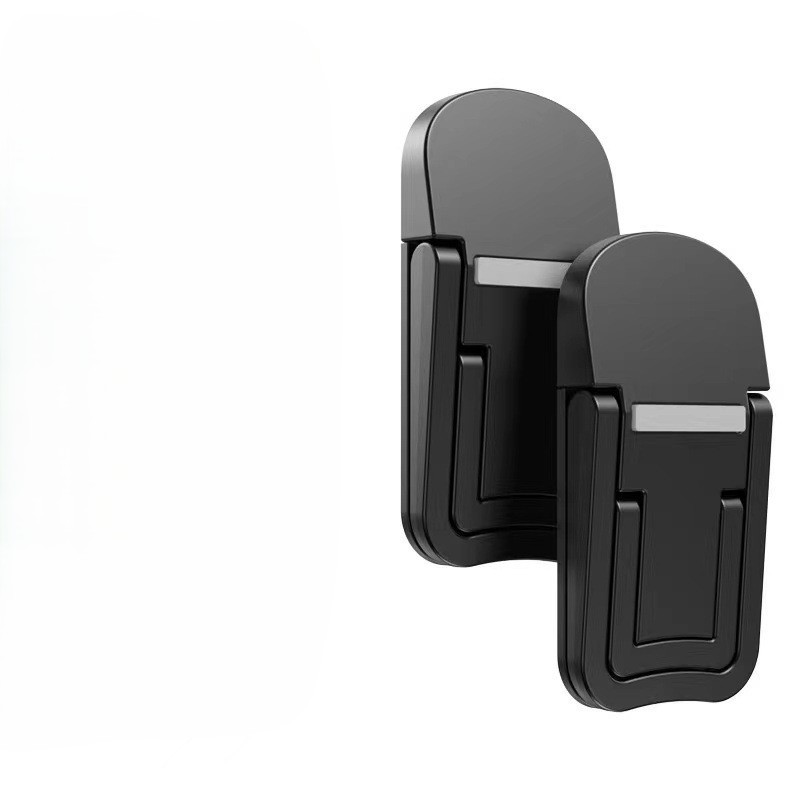 노트북 받침대 쿨링 거치대 미니 휴대용 접이식 각도조절 쿨러, 2단 블랙, 4개, 현재가 7,400원