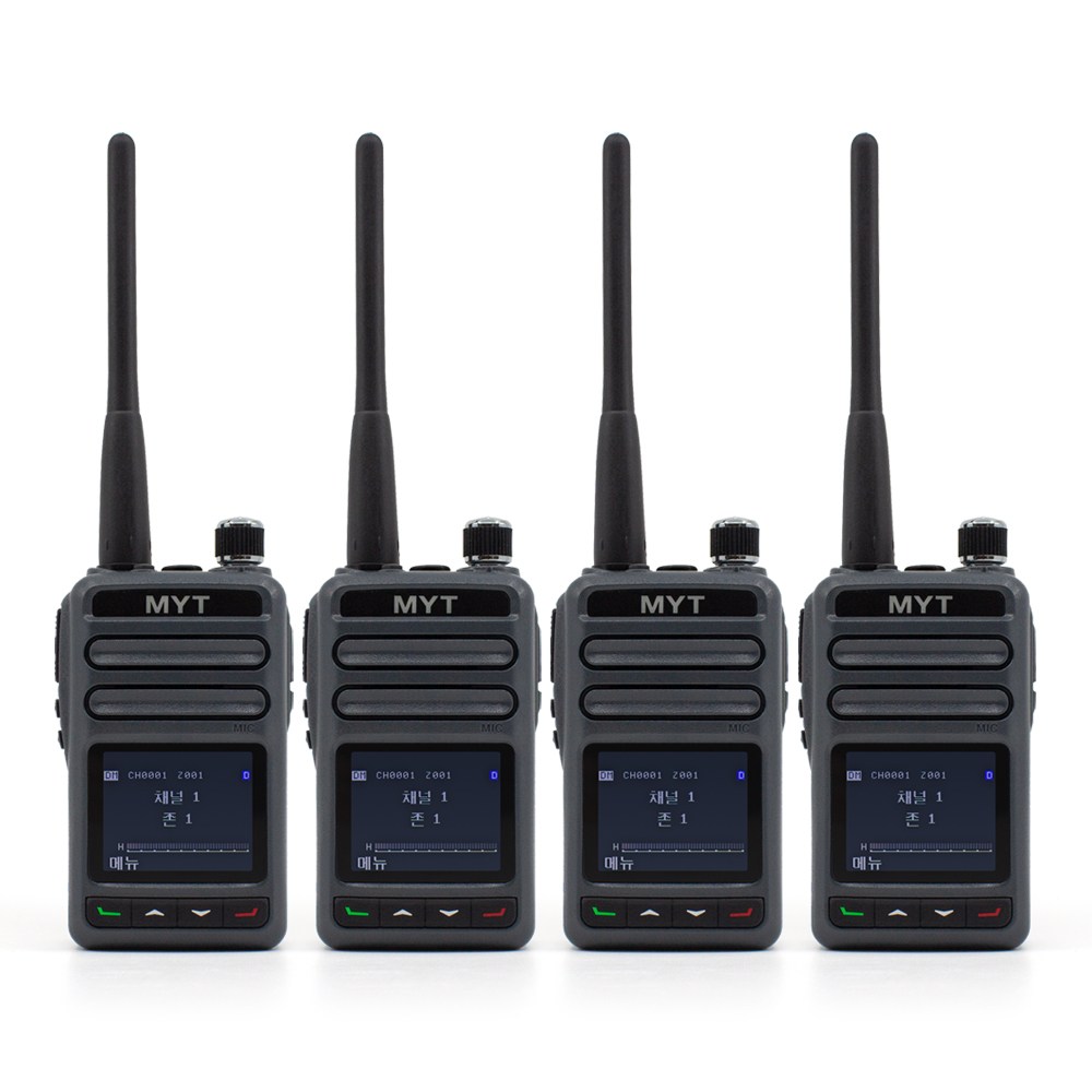 민영정보통신 MDR-G30 디지털 업무용무전기 4대 풀세트 장거리 대형마트 백화점 빌딩 보안 경비, 현재가 672,000원