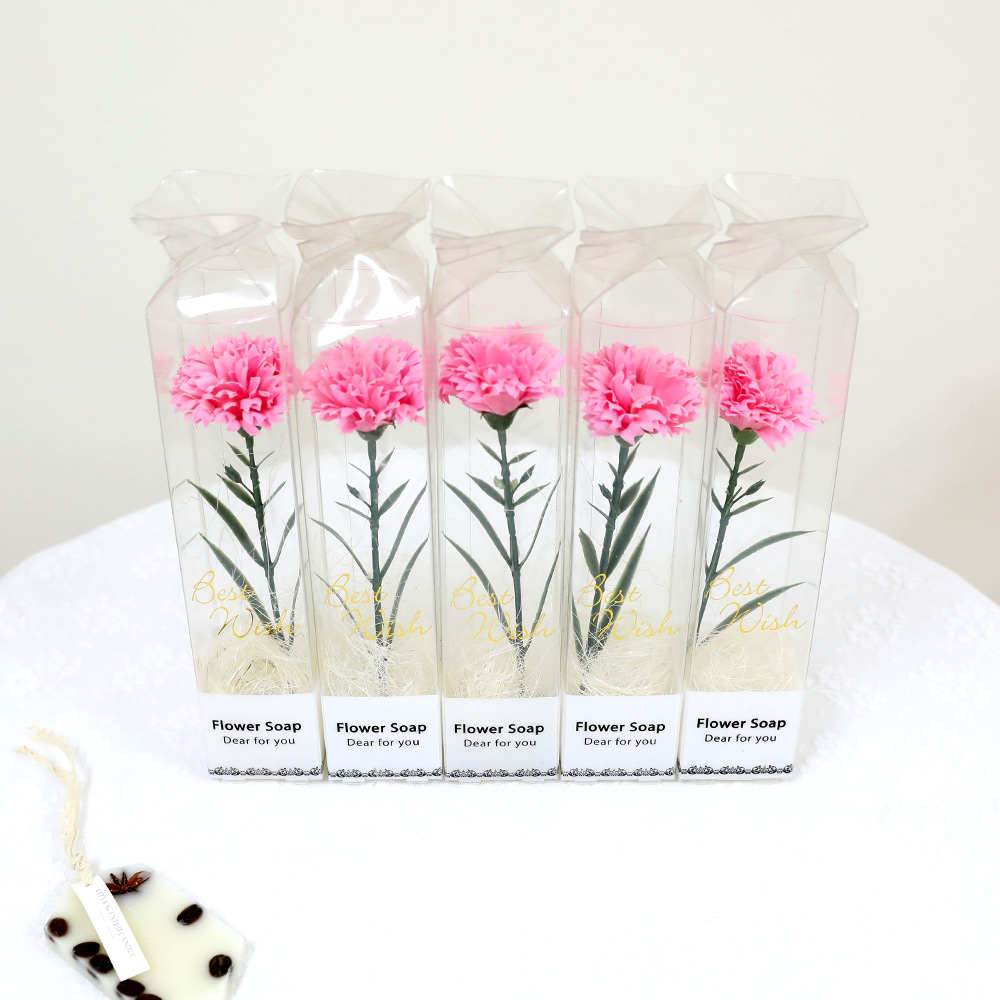 비누꽃 쁘띠 한송이 카네이션, 핑크, 5개, 현재가 11,900원