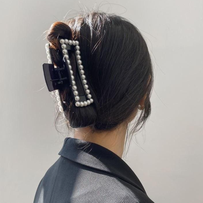 미다미 네티 펄 스퀘어 집게핀 (4색상) 5,000원