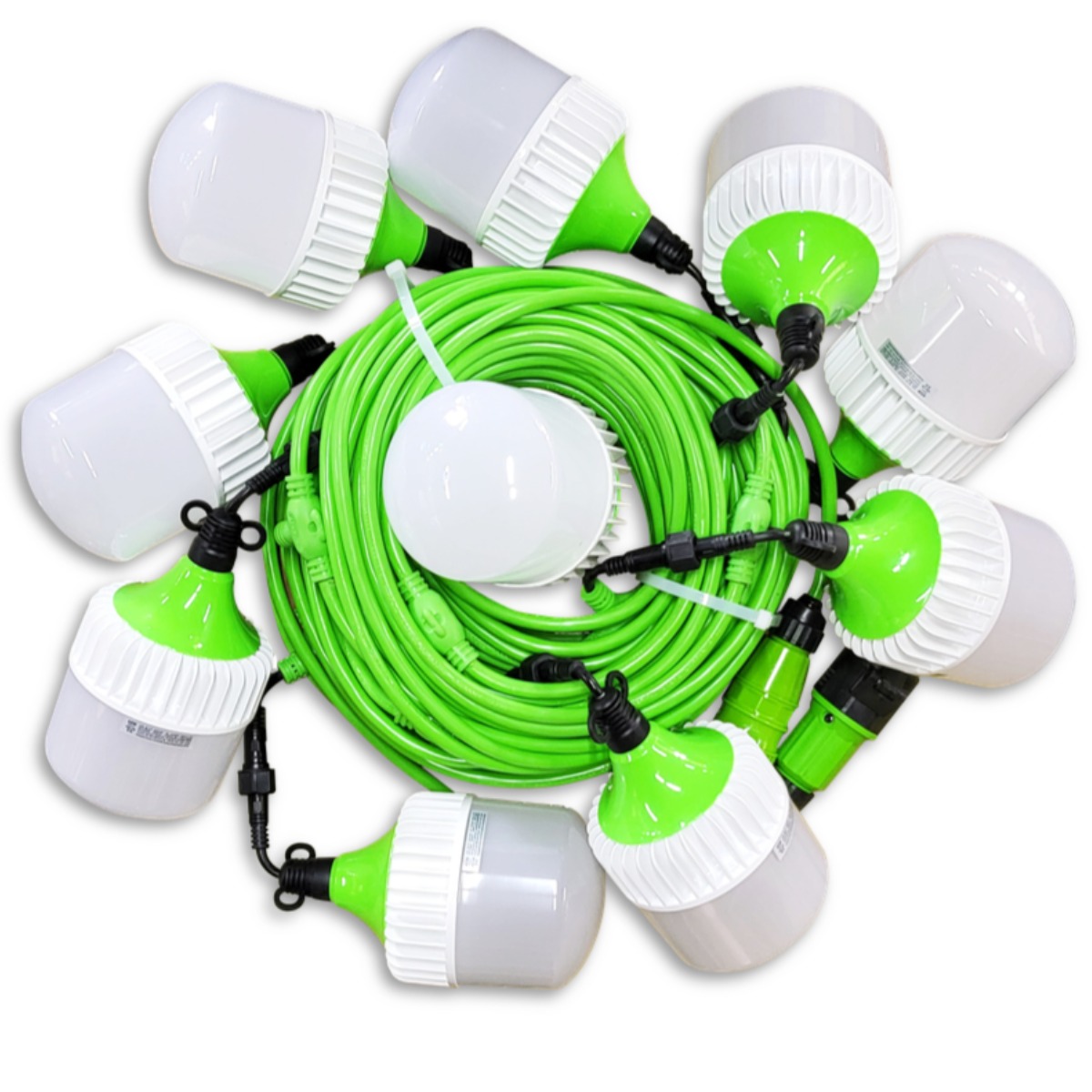 에코이엠 LED 커넥터형 전등선 50M 10분기, 25M 5분기 / 가설등 / 오징어등 / 줄등, 1개 213,000원