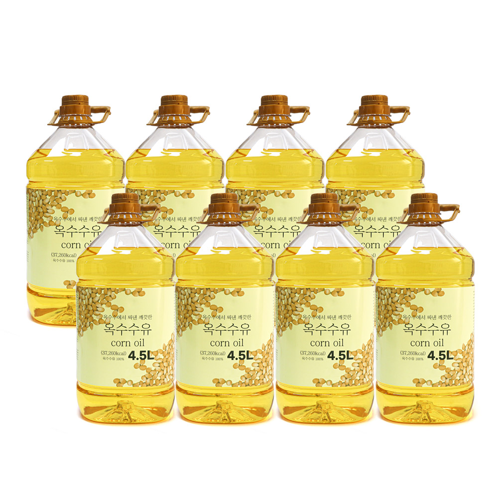 그대로푸드 옥수수유 옥배유, 8개, 4.5L 121,700원