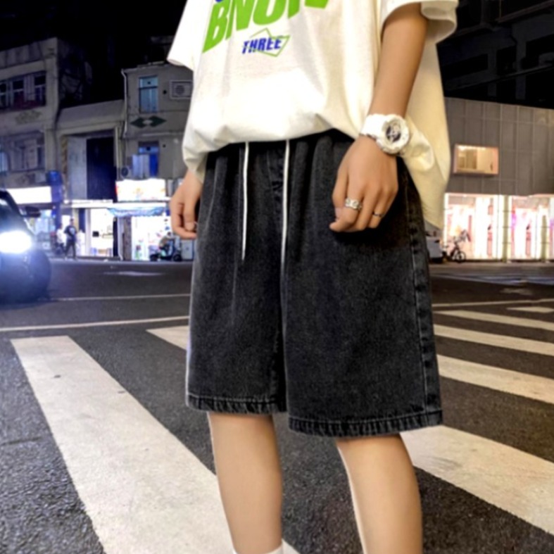 릴로이 데님 버뮤다팬츠 밴딩5부 19,800원