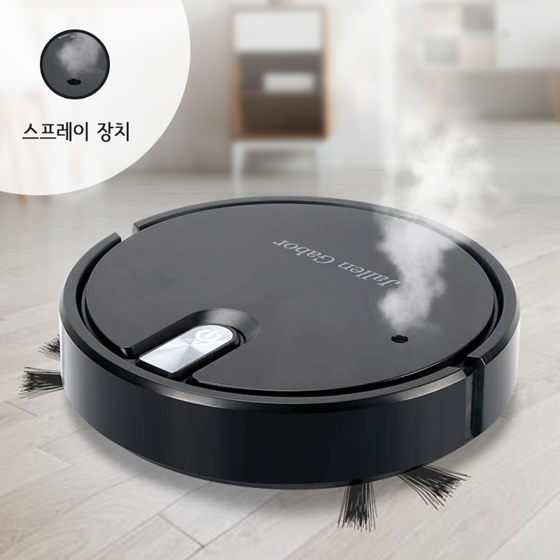 HU LULU 무선 스마트 로봇청소기 자동진공청소 물걸레 찜질 기능 USB충전, 블랙 59,000원