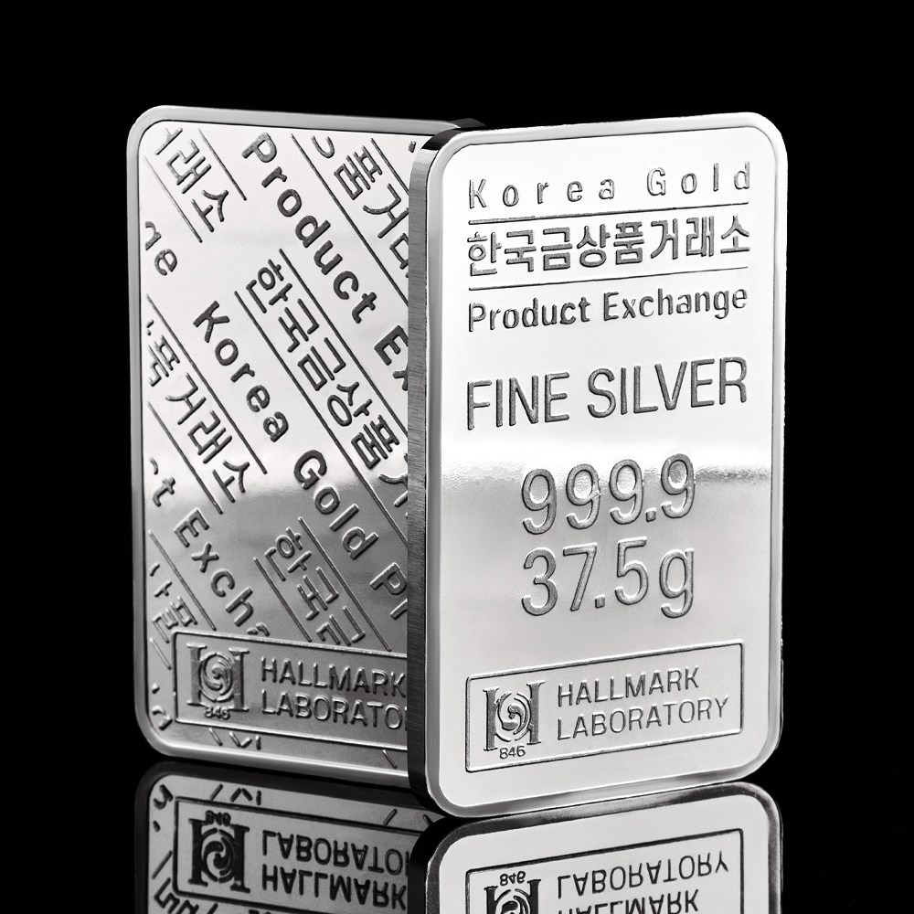 [한국금상품거래소] 실버 순은 999.9 은테크 투자용 은시세 홀마크 포나인 10돈 프레스 실버바 37.5g,50g,100g,1000g(1kg) 213,000원