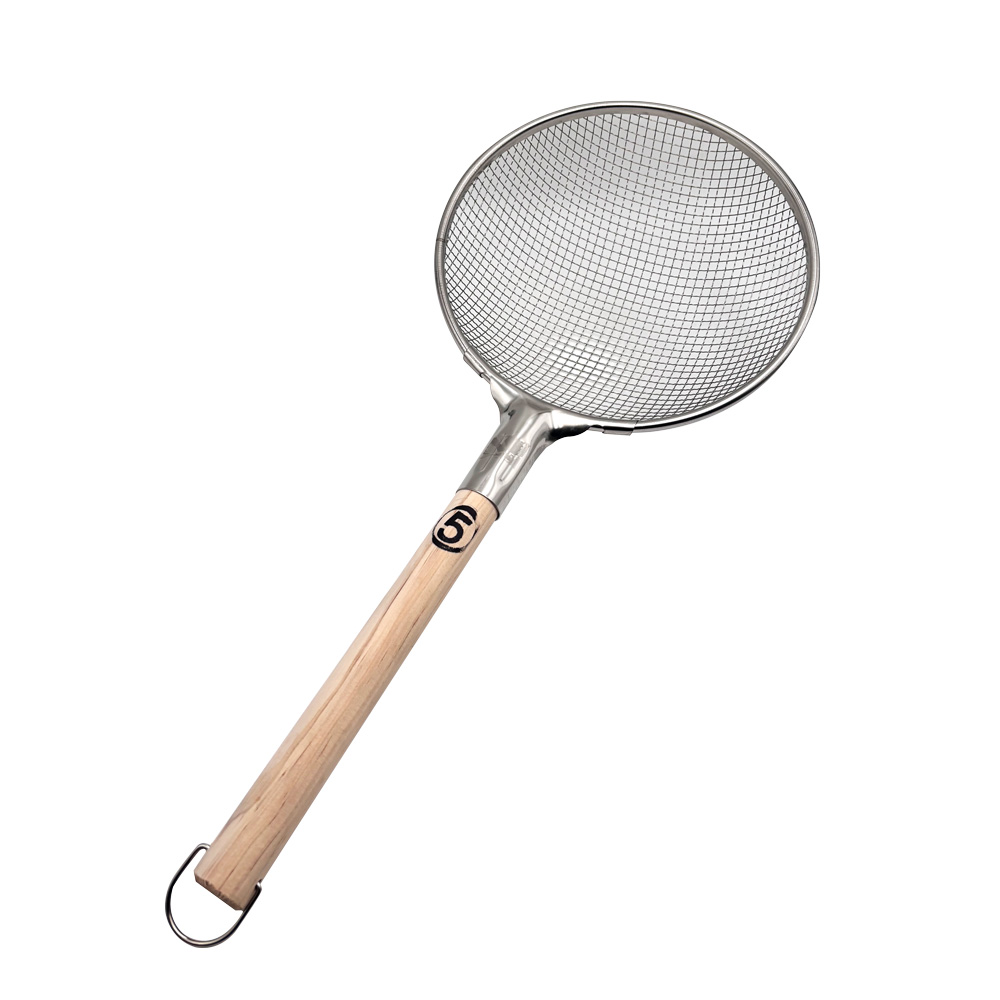 성광 주방 나무손잡이 굵은망 뜰채, 1개 8,400원