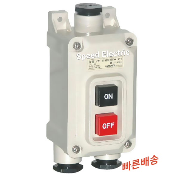 한영넉스 BEW215 동력용 푸시버튼 스위치 3P15A일반형 난연성ABS수지 15,000원