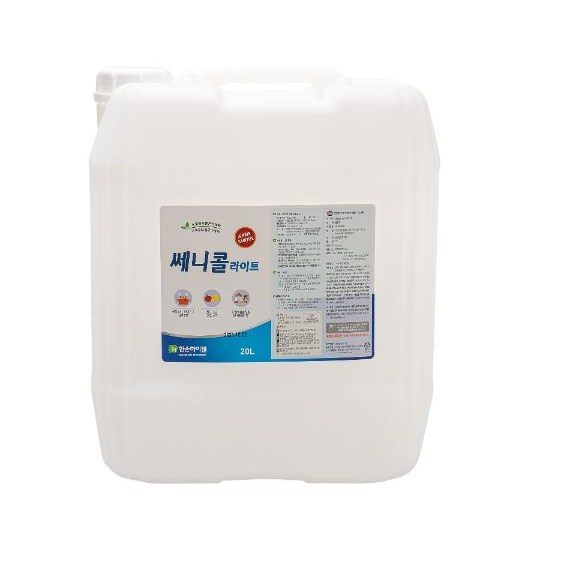 쎄니콜 라이트 20리터 알콜 소독제 에탄올 뿌리는 대용량 업소용 가정용 급식소 식품업체 108,000원